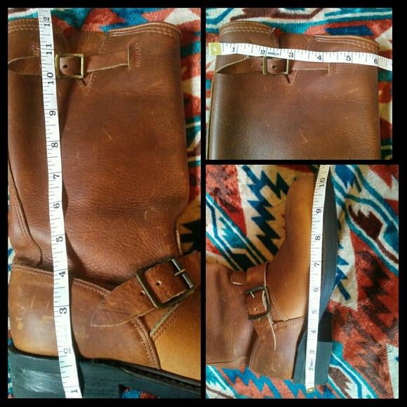 Genuine Leather Vintage Cowboy Boots Brown 🐎👢 - Picture 7 of 8